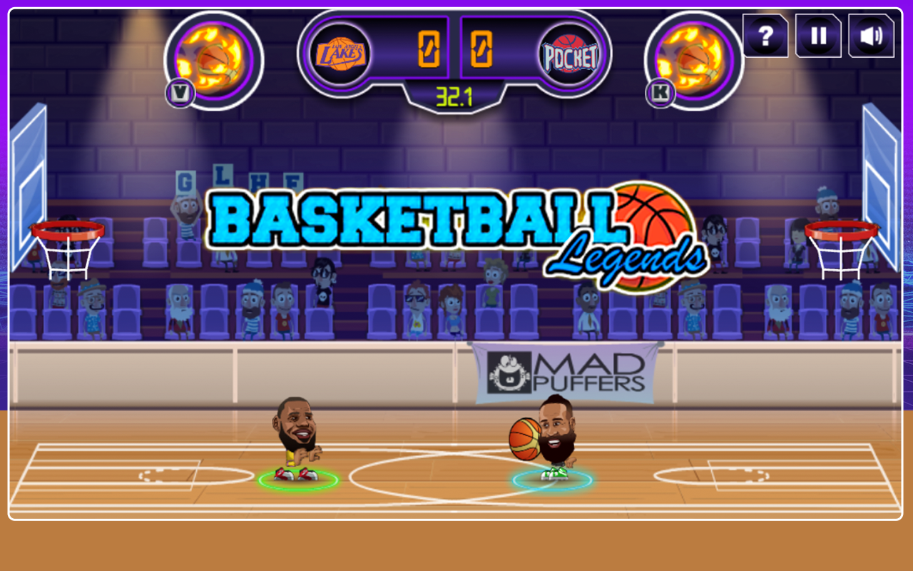Basketball Legend screenshot with the player collecting coins during the drive.